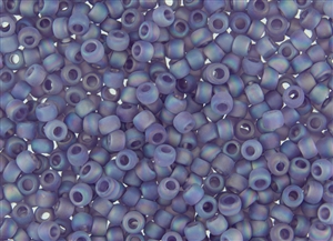 8/0 Toho Japanese Seed Beads - Light Purple Rainbow Matte #166DF