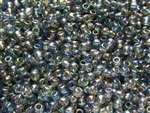 8/0 Toho Japanese Seed Beads - Black Diamond Transparent Rainbow #176