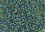 8/0 Toho Japanese Seed Beads - Emerald Transparent Rainbow #179
