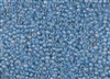 8/0 Toho Japanese Seed Beads - Aqua Lined Crystal Luster #183