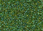 8/0 Toho Japanese Seed Beads - Emerald Lined Jonquil #242