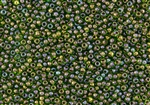 8/0 Toho Japanese Seed Beads - Oxblood Lined Green #247