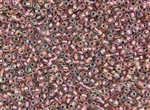 8/0 Toho Japanese Seed Beads - Rose Lined Crystal Rainbow #267