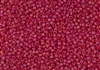 8/0 Toho Japanese Seed Beads - Red Matte Opaque Rainbow #405F