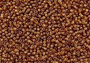 8/0 Toho Japanese Seed Beads - Smoky Topaz Transparent #423