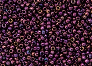 8/0 Toho Japanese Seed Beads - Burgundy Iris Higher Metallic #503