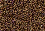 8/0 Toho Japanese Seed Beads - Copper Iris Metallic Matte #618