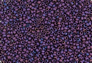 8/0 Toho Japanese Seed Beads - Purple Iris Metallic Matte #704