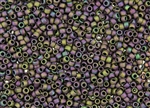 8/0 Toho Japanese Seed Beads - Violet Olivine Iris Metallic Matte #709