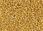 8/0 Toho Japanese Seed Beads - 24K Gold Plated #712