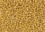 8/0 Toho Japanese Seed Beads - 24K Gold Plated #712 (5 Gram Bag)