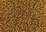 8/0 Toho Japanese Seed Beads - Copper Lined Light Topaz #744