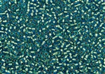 8/0 Toho Japanese Seed Beads - 24K Gold Lined Aquamarine #756