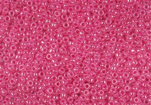 8/0 Toho Japanese Seed Beads - Hot Pink Ceylon Pearl #910