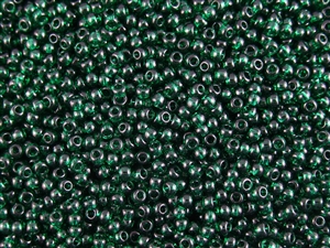 8/0 Toho Japanese Seed Beads - Dark Emerald Green Transparent #939