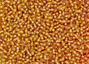 8/0 Toho Japanese Seed Beads - Yellow Lined Topaz #949