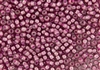 8/0 Toho Japanese Seed Beads - Pink Lined Crystal Transparent #959