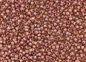 8/0 Toho Japanese Seed Beads - Mauve Lined Amber #960