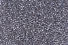 8/0 Toho Japanese Seed Beads - Grey Lined Soft Rose Rainbow #1807