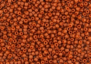 8/0 Toho Japanese Seed Beads - Semi Glazed Orange #2611F