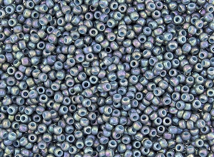 8/0 Toho Japanese Seed Beads - Semi Glazed Rainbow Blue Turquoise #2635F