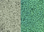 8/0 Toho Japanese Seed Beads - Glow In The Dark - Pale Green Crystal/Bright Green #2710