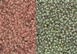 8/0 Toho Japanese Seed Beads - Glow In The Dark - Pink/Yellow Green #2720