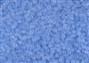 8/0 Toho Japanese Seed Beads - RE:Glass (Recycled Glass) Transparent Blue Matte #5013F