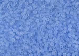 8/0 Toho Japanese Seed Beads - RE:Glass (Recycled Glass) Transparent Blue Matte #5013F