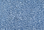 8/0 Toho Japanese Seed Beads - RE:Glass (Recycled Glass) Transparent Blue Luster #5107