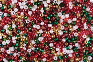 8/0 Toho Japanese Seed Beads - Holiday Classic Christmas Mix #CM2