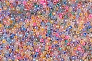 8/0 Toho Japanese Seed Beads - Rainbow Ceylon Pearl Mix #CM3