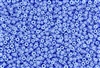 8/0 Toho Japanese Seed Beads - Opaque Dark Blue and Light Blue Stripe #L3-7