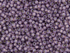 8/0 Toho Japanese Seed Beads - PermaFinish Lavender Opal Silver Lined #PF2108