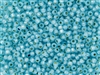 8/0 Toho Japanese Seed Beads - PermaFinish Aqua Opal Silver Lined #PF2117