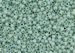 8/0 Toho Japanese Seed Beads - PermaFinish Light Mint Opal Silver Lined #PF2118