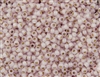 8/0 Toho Japanese Seed Beads - PermaFinish Light Pink Opal Silver Lined #PF2120