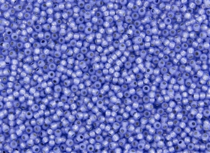 8/0 Toho Japanese Seed Beads - PermaFinish Tanzanite Opal Silver Lined #PF2123