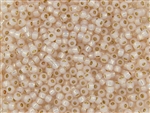 8/0 Toho Japanese Seed Beads - PermaFinish Light Peach Opal Silver Lined #PF2126