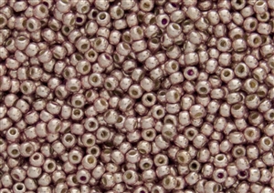 8/0 Toho Japanese Seed Beads - PermaFinish Subtle Pink Metallic #PF552