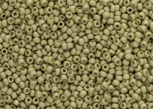 8/0 Toho Japanese Seed Beads - PermaFinish Yellow Gold Metallic Matte #PF559F