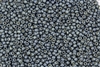 8/0 Toho Japanese Seed Beads - PermaFinish Sage Grey Metallic Matte #PF577F