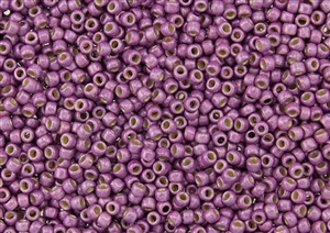 8/0 Toho Japanese Seed Beads - PermaFinish Orchid Pink Metallic Matte #PF580F