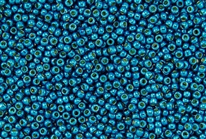 8/0 Toho Japanese Seed Beads - PermaFinish Turkish Blue Metallic #PF584