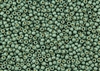 8/0 Toho Japanese Seed Beads - PermaFinish Jade Green Metallic Matte #PF589F