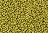 8/0 Toho Japanese Seed Beads - PermaFinish Lemon Gold Metallic Matte #PF590F