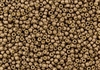 8/0 Toho Japanese Seed Beads - PermaFinish Pale Bronze Metallic Matte #PF593F