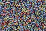 8/0 Toho Japanese Seed Beads - Semi Glazed Rainbow Mix #SG1