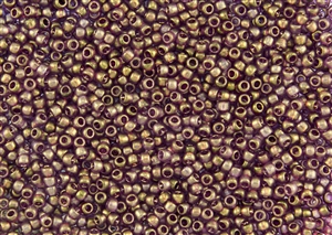 8/0 Toho Japanese Seed Beads - Hybrid Frosted Golden Plum #Y106F