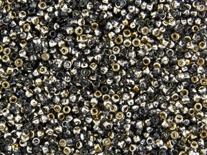 8/0 Toho Japanese Seed Beads - Hybrid Smoke Silver / Bronze 1/2 Coat #Y137